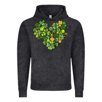 Vintage Black heart shaped clover Vintage Hoodie - AdoDesignShop