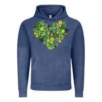 Vintage Denim heart shaped clover Vintage Hoodie - AdoDesignShop