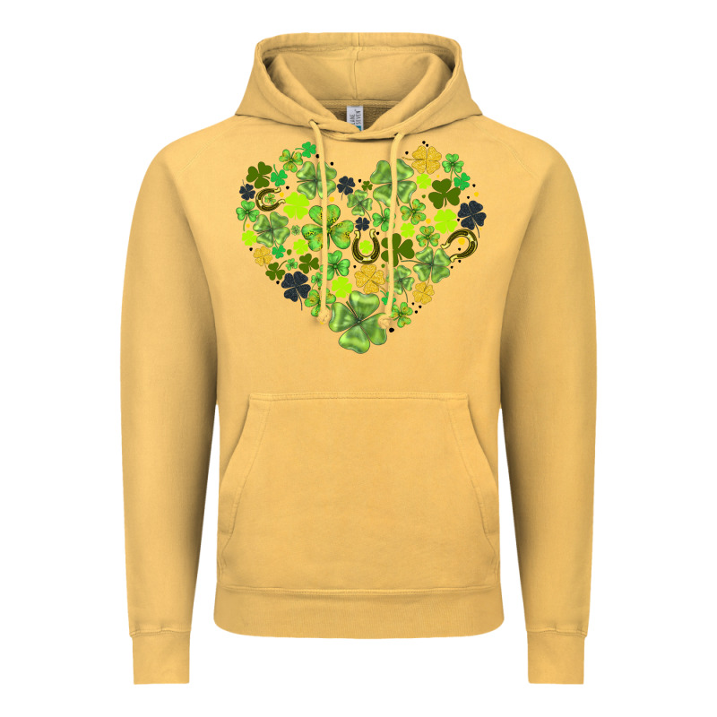Heart Shaped Clover Vintage Hoodie by AdoDesignShop | Teevron