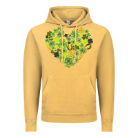 Vintage Mustard heart shaped clover Vintage Hoodie - AdoDesignShop
