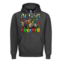 Autism Crusher Zipper Hoodie | Teevron