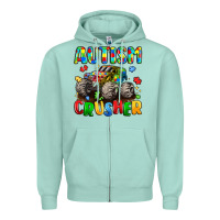 Seafoam autism crusher Zipper Hoodie - LillyAllenDesigns