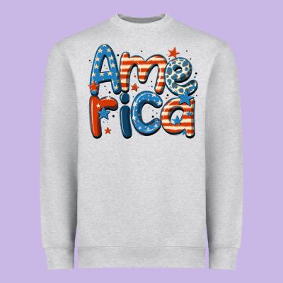 America Heavyweight Sweatshirt Designed By Maliassmallbusiness