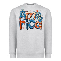 Heather Grey america Heavyweight Sweatshirt - MaliasSmallBusiness