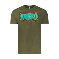 Vintage Olive western rodeo sunflowers weapon  license plate template Vintage Tee - BarkalooDesign