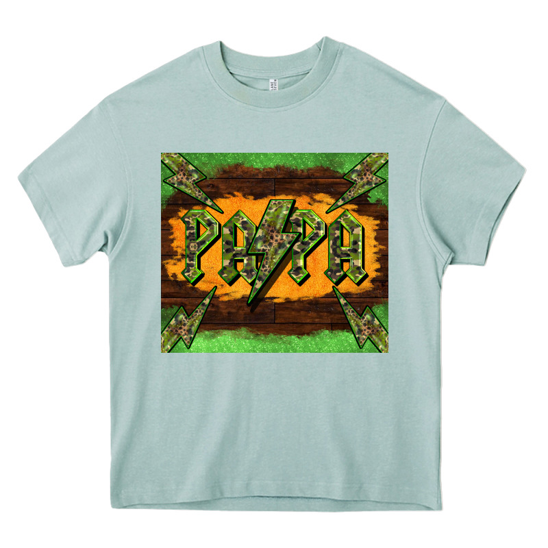 Papa  Lightning Camouflage Heavy Core Tee by BarkalooDesign | Teevron