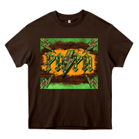 Chocolate Brown papa  lightning camouflage Heavy Core Tee - BarkalooDesign