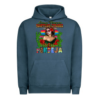 Pigment Midnight Navy Mexican Chingona Urban Hoodie - FaDigitalArtStudio