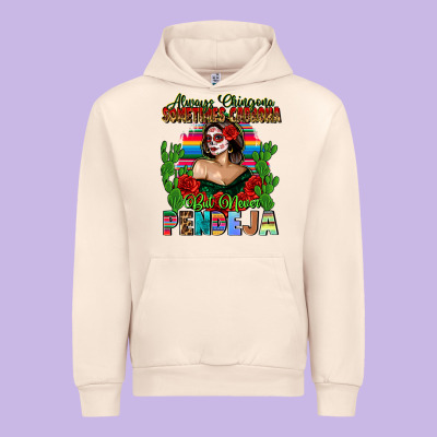 Mexican Chingona Urban Hoodie Designed By Fadigitalartstudio