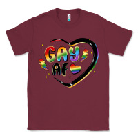 Burgundy gay af Classic Tee - MaliasSmallBusiness