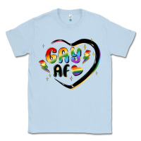 Dusty Blue gay af Classic Tee - MaliasSmallBusiness