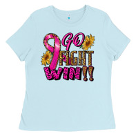Baby Blue go fight win Ladies Tee - RanaPortraitStore