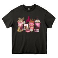 Asphalt Girl boss coffee cups Heavy Core Tee - Zillion Design Studio