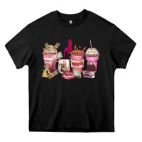 Black Girl boss coffee cups Heavy Core Tee - Zillion Design Studio