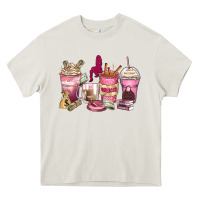 Cream Girl boss coffee cups Heavy Core Tee - Zillion Design Studio