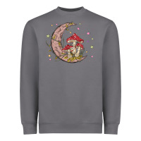 Storm moon and mushrooms Heavyweight Sweatshirt - MaliasSmallBusiness