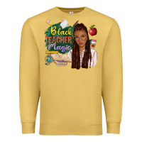 Antique Gold black teacher magic with afro Premium Sweatshirt - NancyCooperArtShop