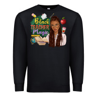 Black black teacher magic with afro Premium Sweatshirt - NancyCooperArtShop