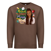 Chestnut black teacher magic with afro Premium Sweatshirt - NancyCooperArtShop
