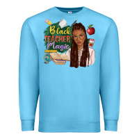 Ocean Blue black teacher magic with afro Premium Sweatshirt - NancyCooperArtShop