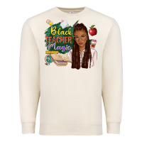 Sandshell black teacher magic with afro Premium Sweatshirt - NancyCooperArtShop