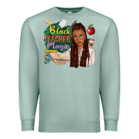 Seafoam black teacher magic with afro Premium Sweatshirt - NancyCooperArtShop