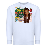 White black teacher magic with afro Premium Sweatshirt - NancyCooperArtShop