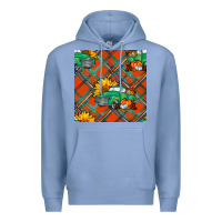 Colony Blue Fall truck Premium Hoodie - NancyCooperArtShop