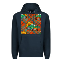 Navy Fall truck Premium Hoodie - NancyCooperArtShop