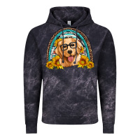 Cloud Black golden retriever rainbow Vintage Hoodie - Artiststas