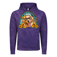 Cloud Purple golden retriever rainbow Vintage Hoodie - Artiststas