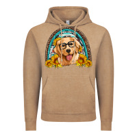 Vintage Coffee golden retriever rainbow Vintage Hoodie - Artiststas