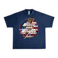 Navy Western Stars and Stripes Urban Heavy Tee - LillyAllenDesigns
