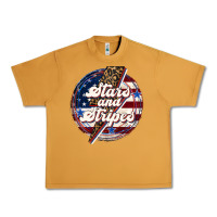 Peanut Butter Western Stars and Stripes Urban Heavy Tee - LillyAllenDesigns