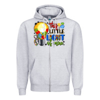 Heather Grey this little light of mine Zipper Hoodie - LillyAllenDesigns