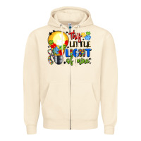 Sandshell this little light of mine Zipper Hoodie - LillyAllenDesigns