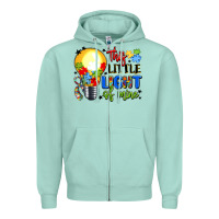 Seafoam this little light of mine Zipper Hoodie - LillyAllenDesigns