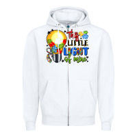 White this little light of mine Zipper Hoodie - LillyAllenDesigns