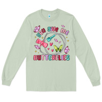 Matcha you give me butterflies Long Sleeve Tee - MaliasSmallBusiness