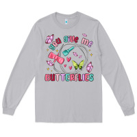 Moon Dust you give me butterflies Long Sleeve Tee - MaliasSmallBusiness