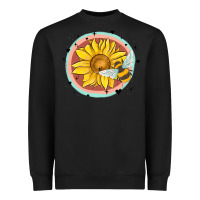 Black bee and sunflower Heavyweight Sweatshirt - MaliasSmallBusiness