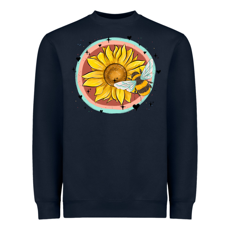 Bee And Sunflower Heavyweight Sweatshirt by MaliasSmallBusiness | Teevron