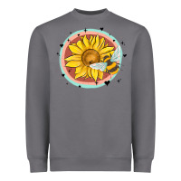 Storm bee and sunflower Heavyweight Sweatshirt - MaliasSmallBusiness