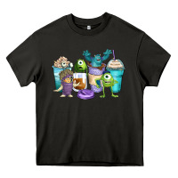 Asphalt cartoon characters coffee cups Heavy Core Tee - Zillion Design Studio