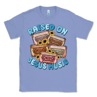 Colony Blue raised on jesus music Classic Tee - MaliasSmallBusiness