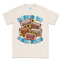 Natural raised on jesus music Classic Tee - MaliasSmallBusiness