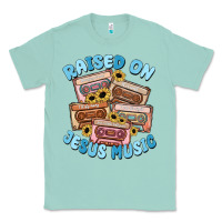 Seafoam raised on jesus music Classic Tee - MaliasSmallBusiness