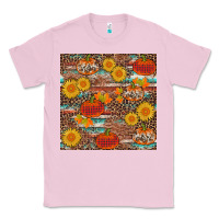 Bubblegum Pink pumpkin plaid sunflower seamless Classic Tee - AdoDesignShop