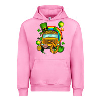 Fuchsia Pink St. Patrick's school bus Urban Hoodie - OliviaCreatesArt