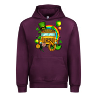 Mauve Wine St. Patrick's school bus Urban Hoodie - OliviaCreatesArt